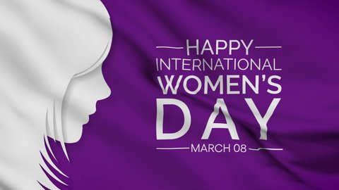International Women's Day is celebrated  on the 8th of March annually around the world. It is a focal point in the movement for women's rights. seamless Video animation