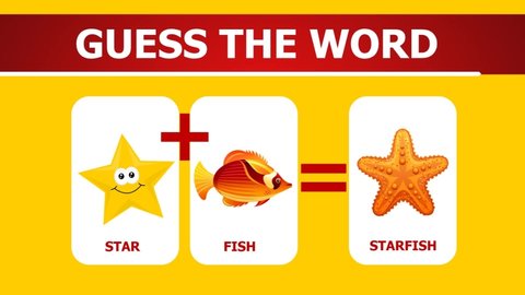 Fun Emoji Game for children and adult . puzzle for social networking .  (STARFISH)
