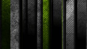 Black and green abstract tech geometric grunge motion background with concrete texture. Seamless looping. Video animation Ultra HD 4K 3840x2160
