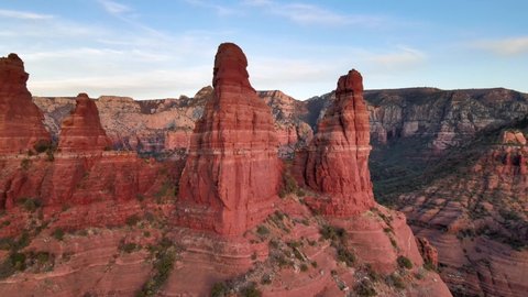 This is drone footage taken from Sedona, Arizona