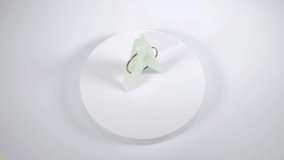 Plastic clothespin, close up video clip