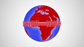 COVID-19 Vaccine Rollout introduction for broadcast media with looping rotating globe isolated on vignetted white radial gradient background   - Powered by Shutterstock - Get 15% off with code: PIKWIZARD15