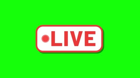 live stream sign red symbol button Stock Footage Video (100% Royalty ...