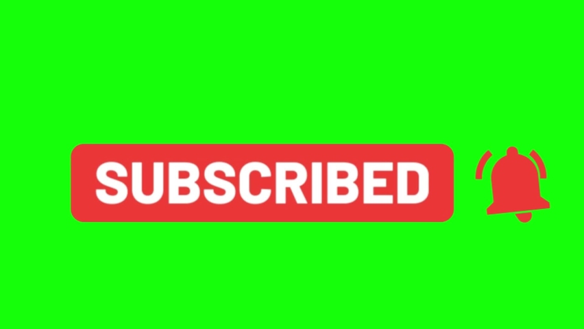 Green Screen Subscribe button for videos | Shutterstock HD Video #1067490587