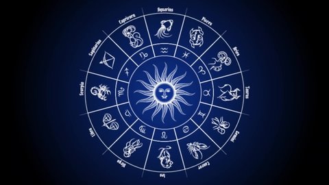 Zodiac Circle With Horoscope Signs