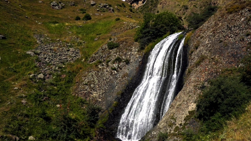 Waterfall in the mountains of Georgia