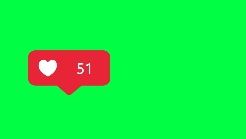 4K Social media Live style animated heart on green screen. 60 FPS | Shutterstock HD Video #1067520419
