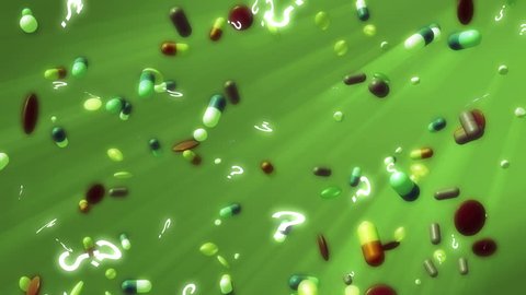 Looping Animated Background Mixed Medications Question Stock Footage ...