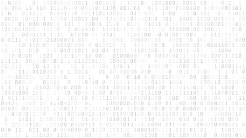 Binary code random numbers digital information technology background seamless loop