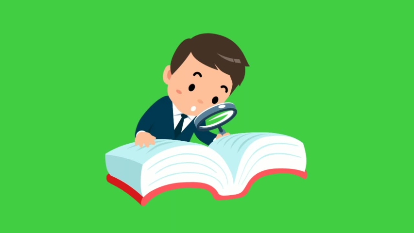 green screen cartoon people doing activities and work