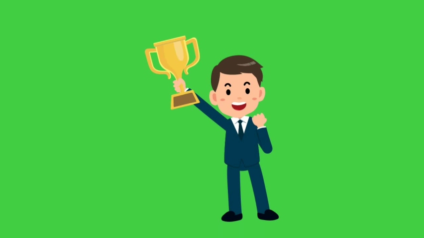 green screen cartoon people doing activities and work