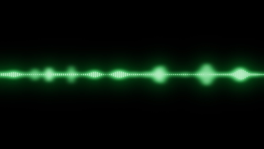 Sound Frequency Music Spectrum, Led Light Color Green. Technology Soundwave Spectrum Of Electronic Track, Glowing Impuls - Powered by Shutterstock - Get 15% off with code: PIKWIZARD15