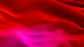Pink Red Orange clear color gradient waving flag. 3d bright flag waving. Colorful Pink gradient seamless loop animation. Orange HD resolution Background. Clear flag Closeup 1080p Full HD video layout,