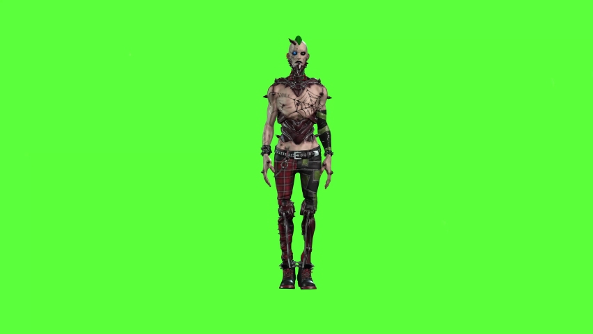 green screen 
sexy punk dancing
animation  