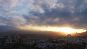 Teide volcano on Tenerife island time lapse video in 4k