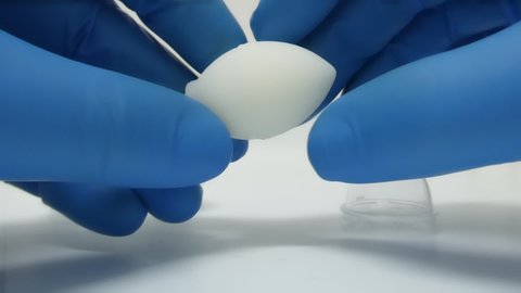 Showing an ovum for vaginal treatment