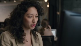 Call center and helpful customer service. Use desktop pc at computer table and phone line at modern co-working. Diverse group of workers talks on sale hotline. Busy seller at agency office closeup. - Powered by Shutterstock - Get 15% off with code: PIKWIZARD15