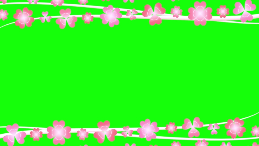 Clover flow frame line above under alpha channel