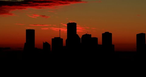 Houston Timelapse Yellow Morning Light Sunrise Time Lapse