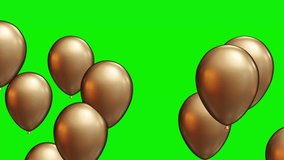 4k Chroma Key Balloons Animated