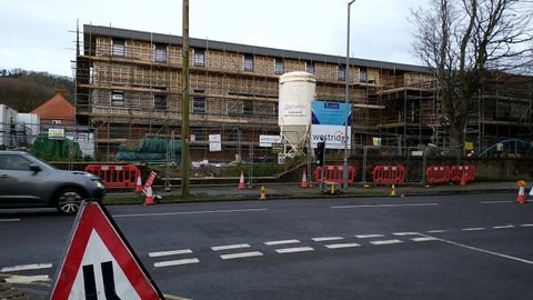 Eastbourne, East Sussex, UK - February 19th 2021: Victoria Medical Centre construction