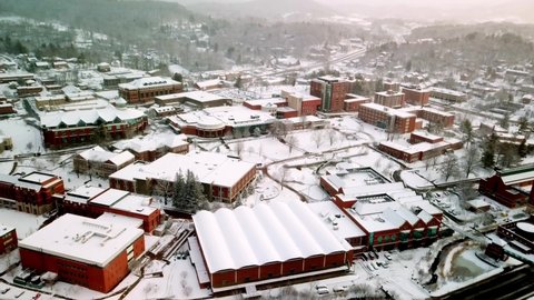 Appalachian State Campus in Snow, Boone NC, Boone North Carolina