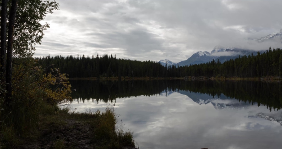 glassy lake time-lapse in Canada