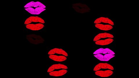 Hand Drawn Fashion Illustration Pink Lipstick Stock Photo (Edit Now ...