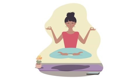 96 Yoga Cute Cartoon Stock Video Footage - 4K and HD Video Clips |  Shutterstock
