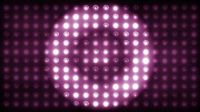 Flashing lights. Led stage lights illuminated lamps Concert lights, background for music clips. with shapes zoom out LOOP - SEAMLESS 4K video