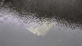 The shopping cart is underwater in the canal. - Powered by Shutterstock - Get 15% off with code: PIKWIZARD15