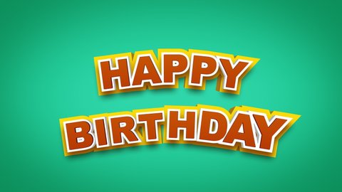 Happy Birthday Pop Art Stock Video Footage 4k And Hd Video Clips Shutterstock
