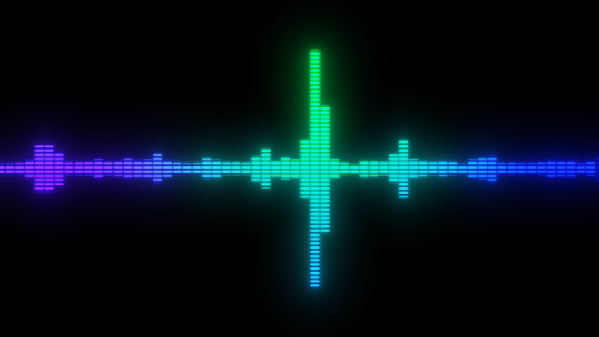 Tricolor Pulse of Musical Frequencies Fascinatingly Flickers In Led Glow On A Black Background  - Powered by Shutterstock - Get 15% off with code: PIKWIZARD15
