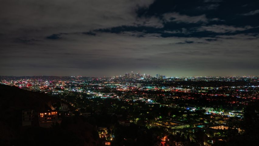 Downtown Los Angeles Night Time lapse