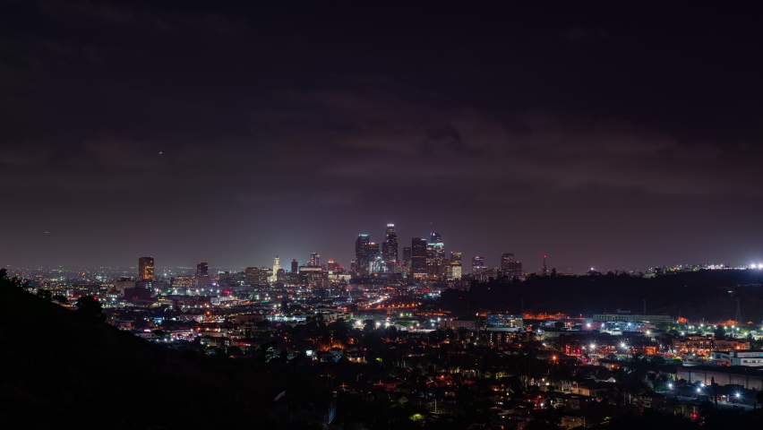 Downtown Los Angeles Sunrise Timelapse