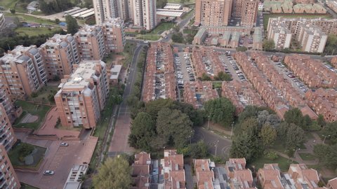 Residential neighborhood in Bogota Colombia 