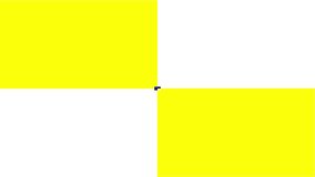 four multi-colored squares change their colors. abstract background.