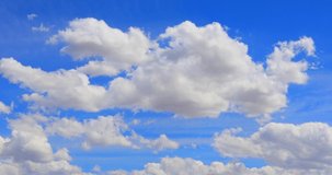 beautiful cloud Blue sky Time lapse clouds 4k rolling puffy cumulus cloud