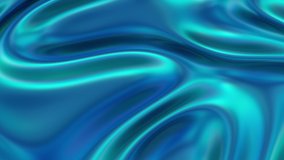 Stylish 3D Abstract Animation Color Wavy Smooth Wall. Concept Multicolor Liquid Pattern. Blue Wavy Reflection Surface Macro. Trendy Colorful Fluid Abstraction Flow. Beautiful Gradient Texture Art 4k - Powered by Shutterstock - Get 15% off with code: PIKWIZARD15