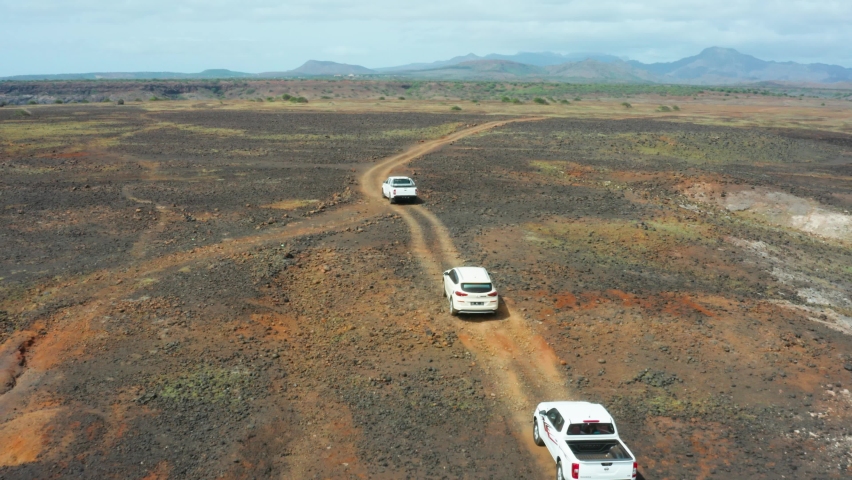Intense flight with SUP group in Santiago Island, Cape Verde