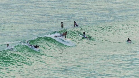 Surfer view in Rio de Janeiro, Brazil
