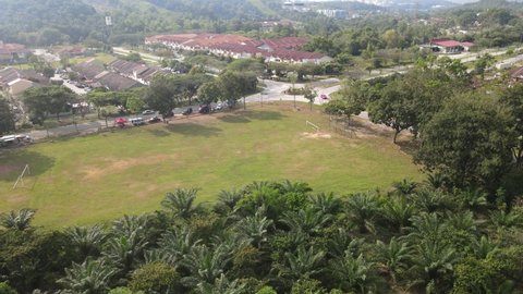 Aerial view of roundabout in Desa Pinggiran Putra, Putrajaya
