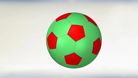 soccer ball animation for multipurpose use