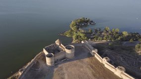 fortress by the sea old building castle by the water defensive structure of old times