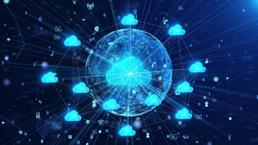 Cloud computing cloud services IOT big data center | Shutterstock HD Video #1068130217