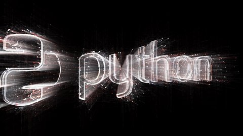 Feb 27,2021:4k python word animated Programming language logo tag cloud,binary computer code.The Matrix binary text design animation,changing from zero to one digits,abstract tech background. 