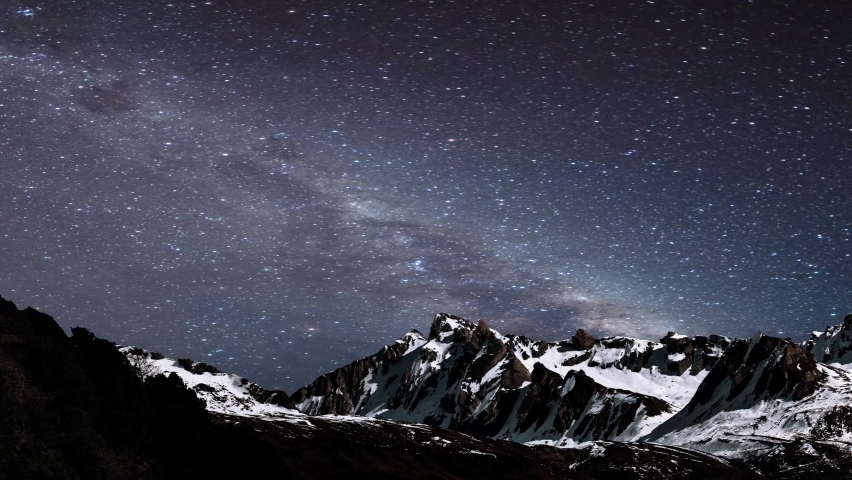 Night sky milky way galaxy. this is animated. The universe