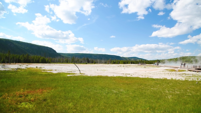 Yellowstone National Park, Wyoming. Black sand basin