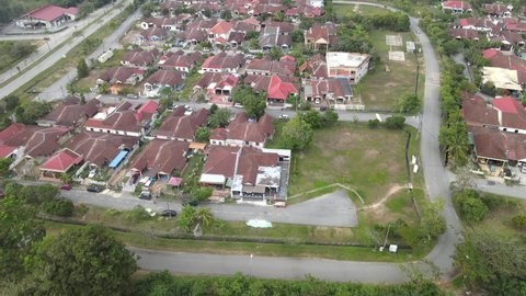 Aerial view of housing area in Desa Pinggiran Putra, Putrajaya