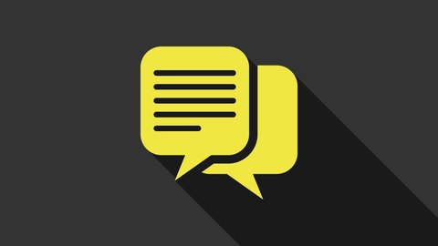 Message Icon Animation Flat Text Message Stock Footage Video (100% ...
